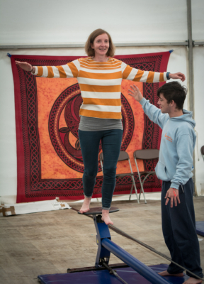 Slacklining in Refolkus by Steve Lacey